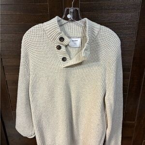 Old Navy Beige Cowl Neck Sweater